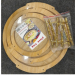 Wooden Round Try 3 Pcs Set