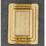 Wooden Regtangle Try 3 Pcs Set