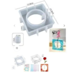 Planter Square with tube silicon mould