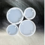 LC290  4 pcs Round Rakhi  Mould  3mm  Depth