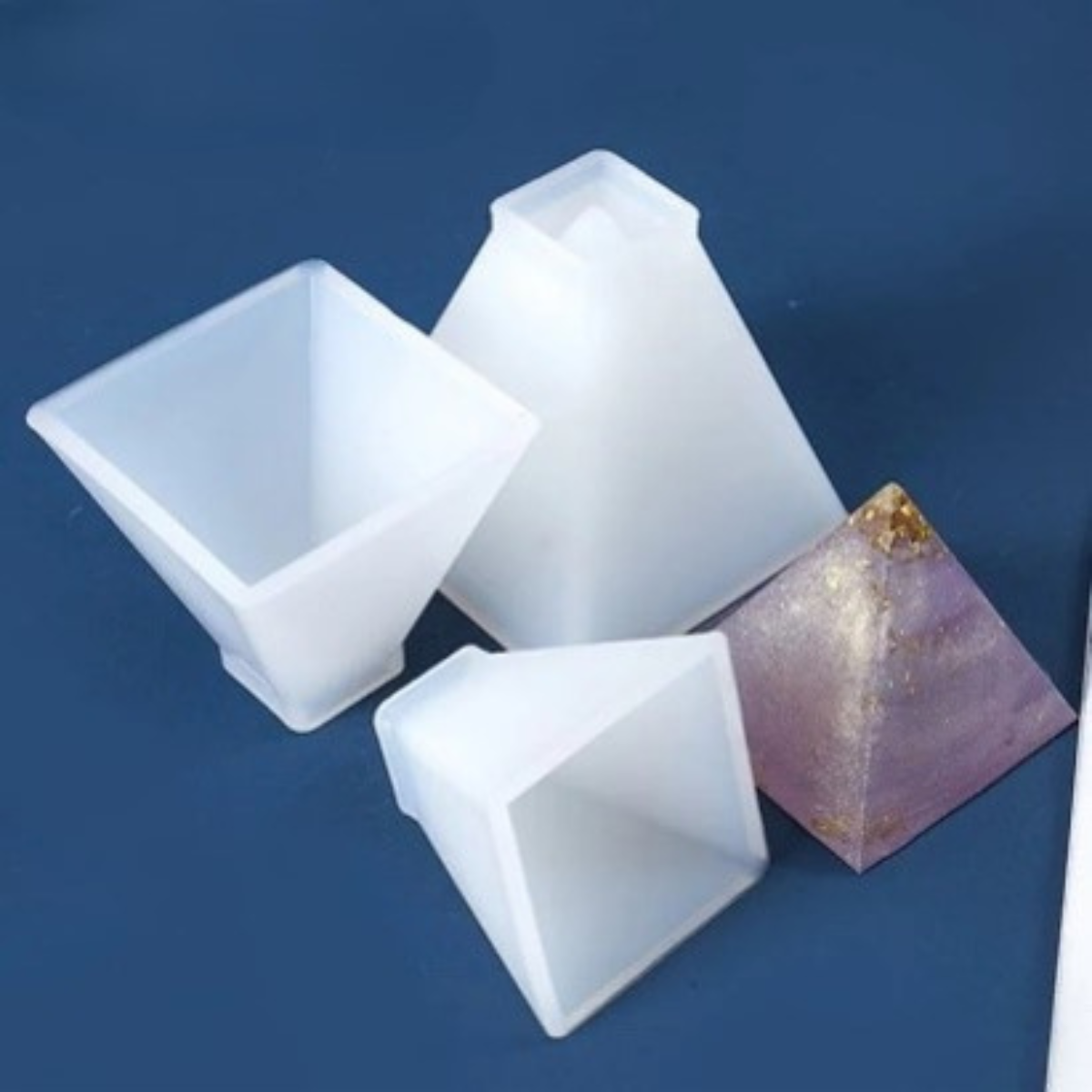 Lagecy Resin art (10) LC241 PYRAMID 3pcs Mould Size - 2", 2.5", 3", - Image 1