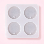 LC236  4 Pcs Keychain Round Mould