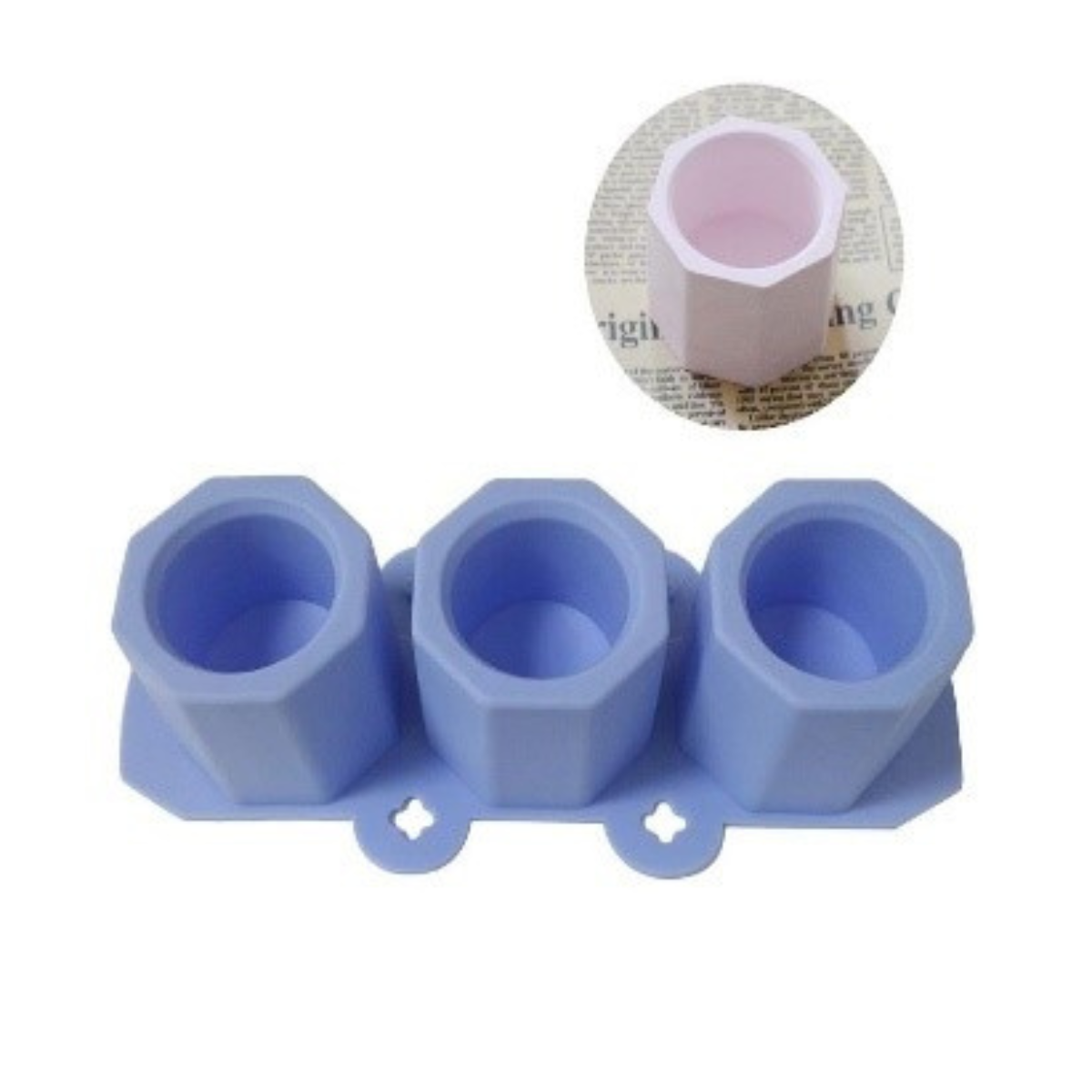 Lagecy Resin art (18) LC231 Hexgon Planter Mould - Image 1