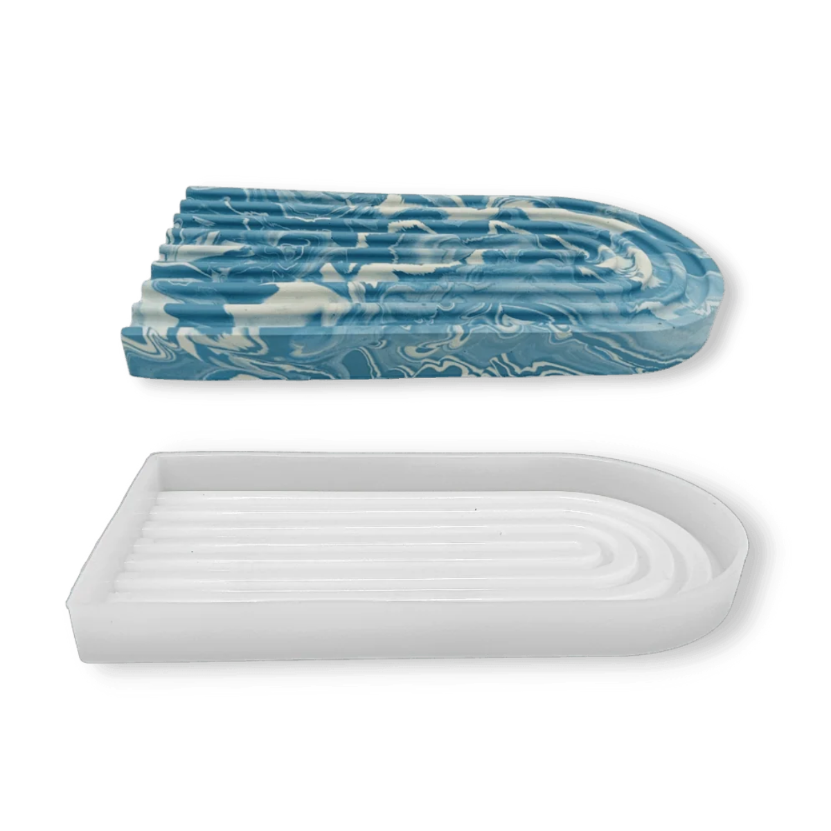 Lagecy Resin art (2) LC310 Semmi Oval Ttray Mould 5mm Depth - Image 1