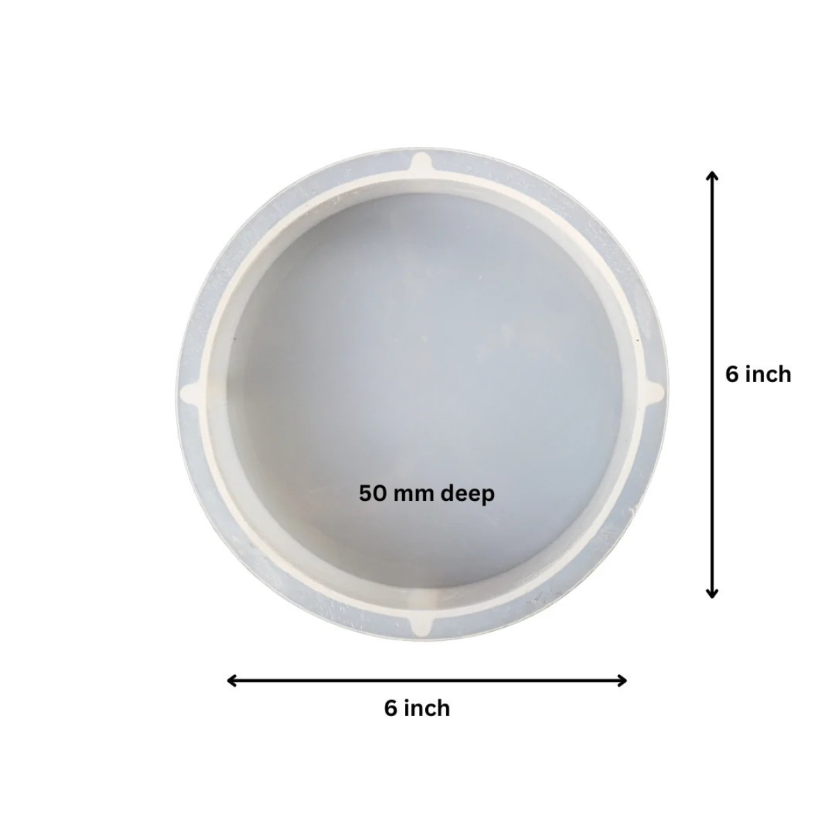 Lagecy Resin art - 2026-08-15T142136.963 LC134 6” Round Shape Wedding Mould 50Mm Depth - Image 1