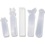 LC105 5Pcs Bookmark 15cm 4cm Mould 3mm Depth