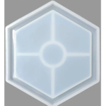 LC96  4" Hexagon Coaster 10 Cm Mould 8mm Depth