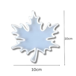 LC46  4" Leaf ZigZag  Coaster Mould 10x10Cm 6mm Depth