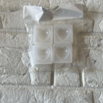 LC226 Heart Lockt  4Pcs Set Mould 3.3 X 3.33 CM 6mm Depth