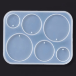 LC222  6 Cavity Oval Mould 10.7 X 7.9  CM 6mm Depth