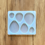 LC220  6 Cavity Drop  Mould 10.8 X 9 CM 6 mm Depth