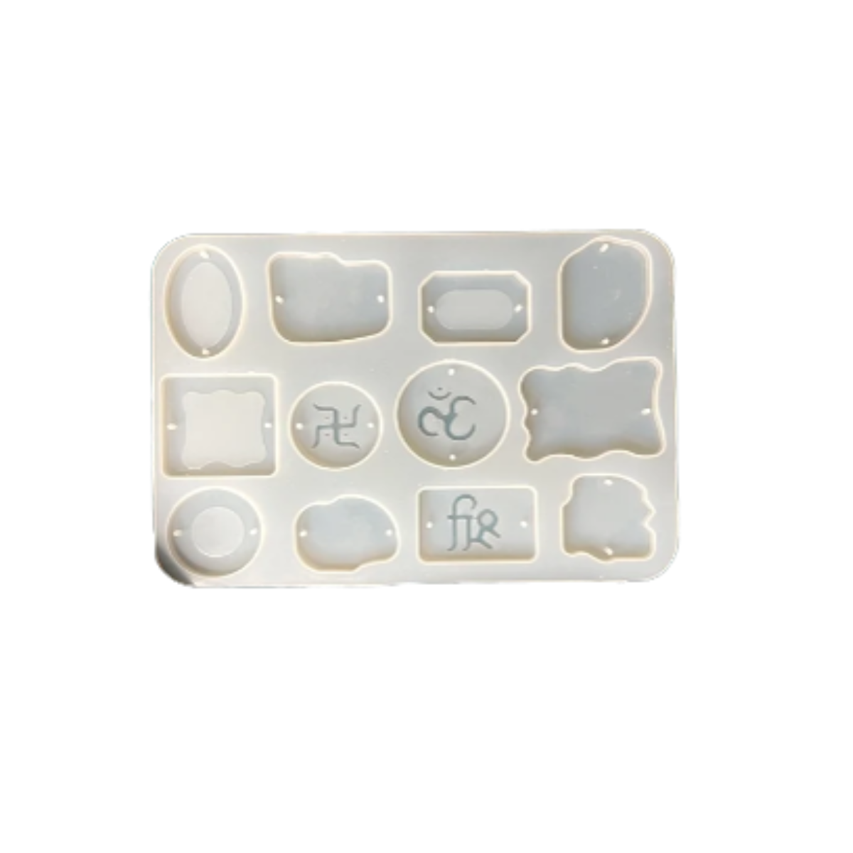 Lagecy Resin art (3) LC248 12 Cavity Om Swastik - Image 1