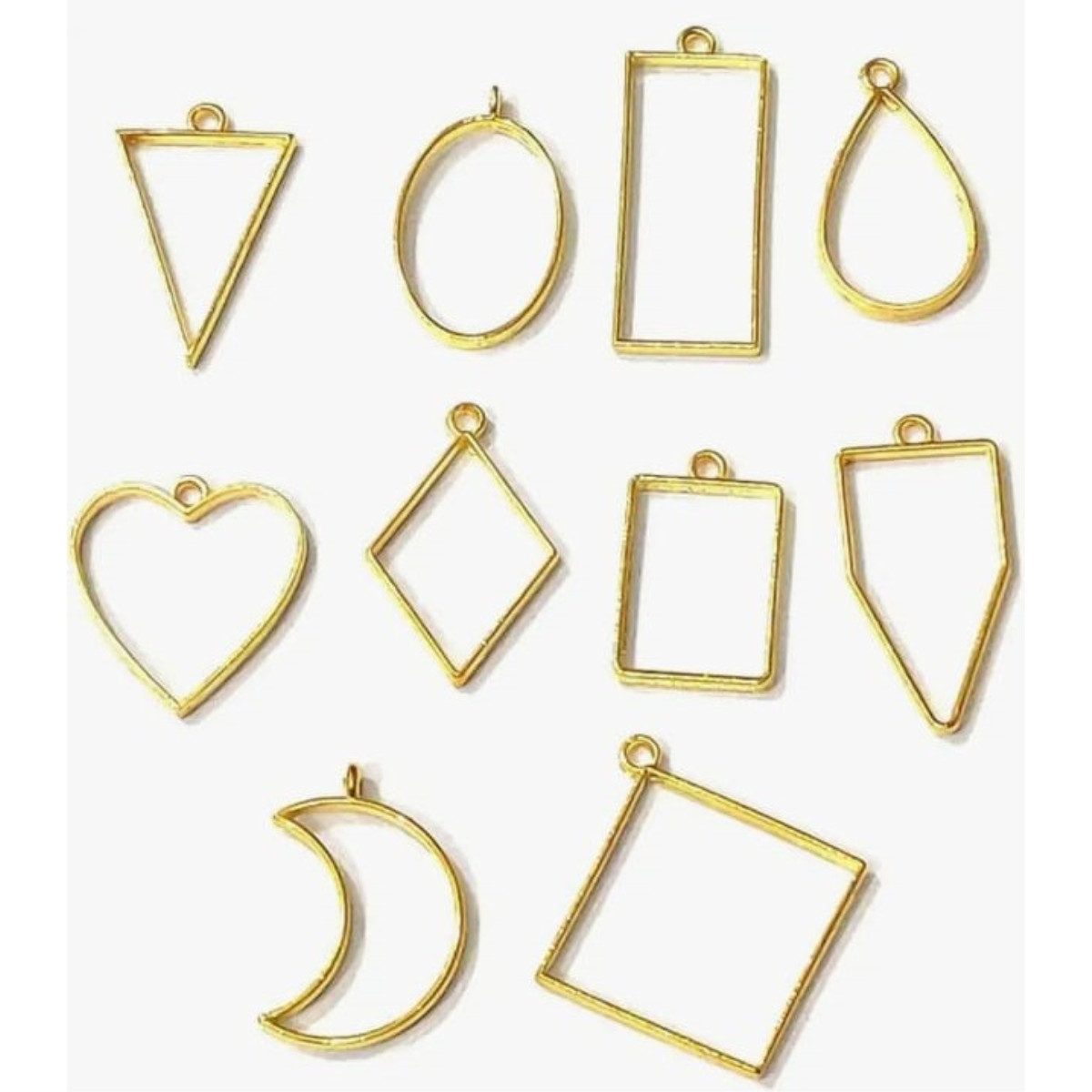Lagecy Resin art (3) LG97 Gold Bezal Pendant - Image 1