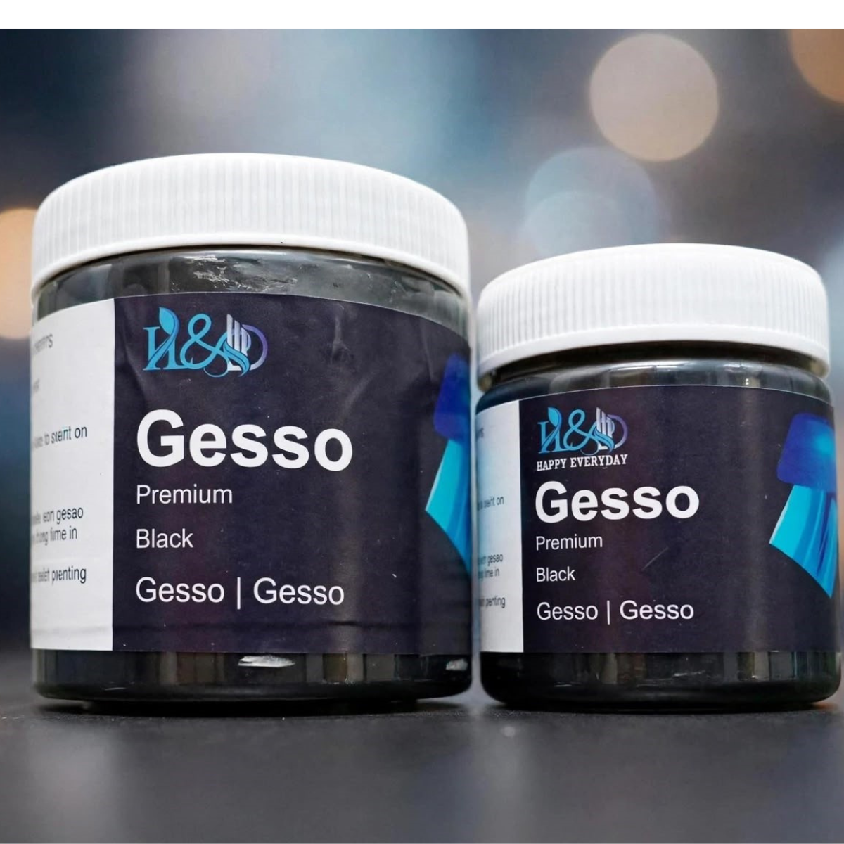 Lagecy Resin art (33) 100 grm Gesso Black & White Primer - Image 1