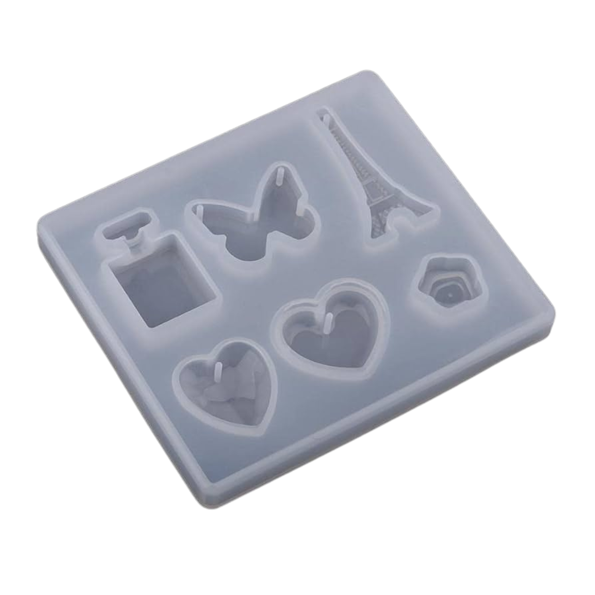 Lagecy Resin art (34) LC264 Heart 6cavity Mould - Image 1