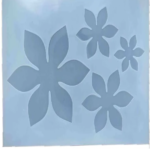 LC205 4Pcs 3D Flowers Silicone Mould