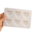 LC257 6 Cavity Heart Rakhi  Mould