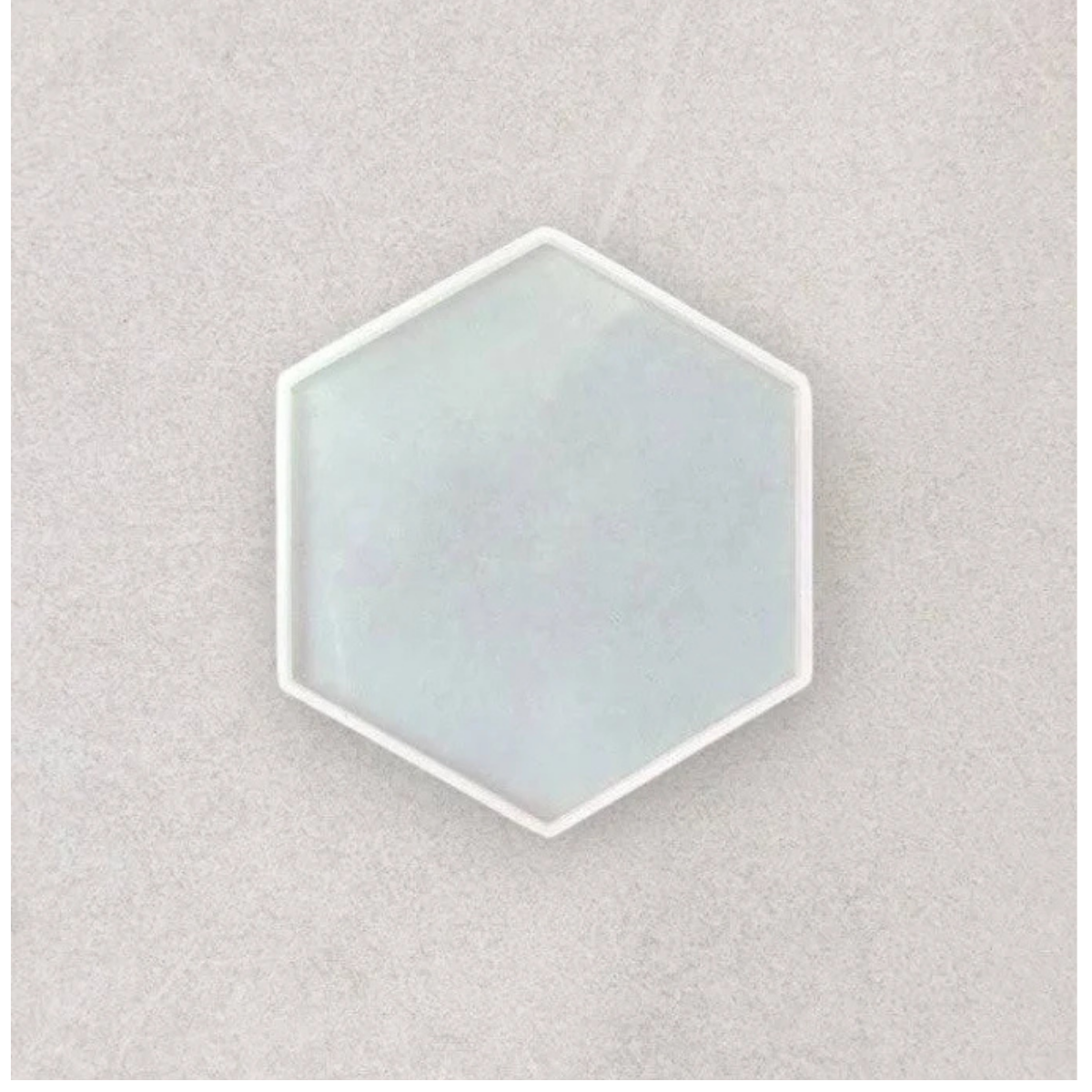 Lagecy Resin art (42) LC96 4" Hexagon Coaster 10 Cm Mould 8mm Depth - Image 1