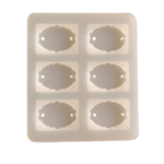 LC256  6 Cavity Oval Agate Rakhi Mould
