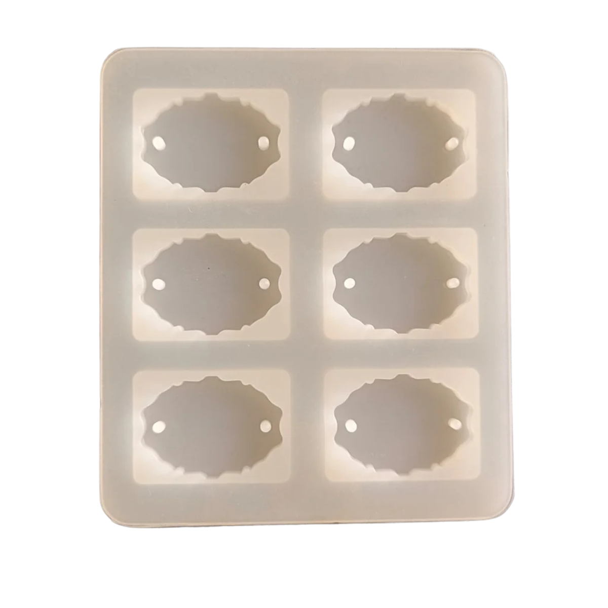 Lagecy Resin art (43) LC256 6 Cavity Oval Agate Rakhi Mould - Image 1
