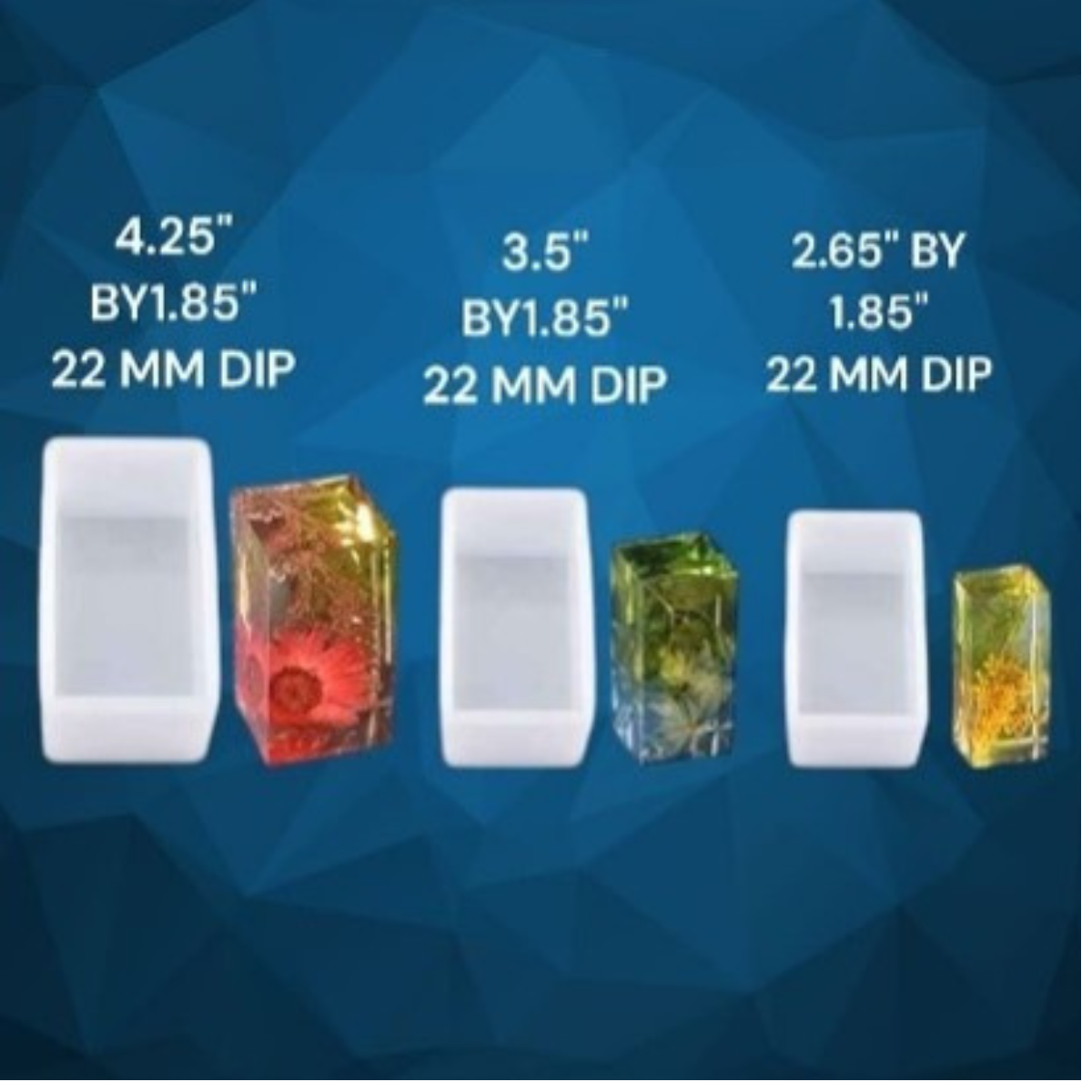 Lagecy Resin art (52) LC192 3 Pcs Block Set Mould - Image 1
