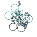 LG63 Silver Keychain Ring (12 pcs)