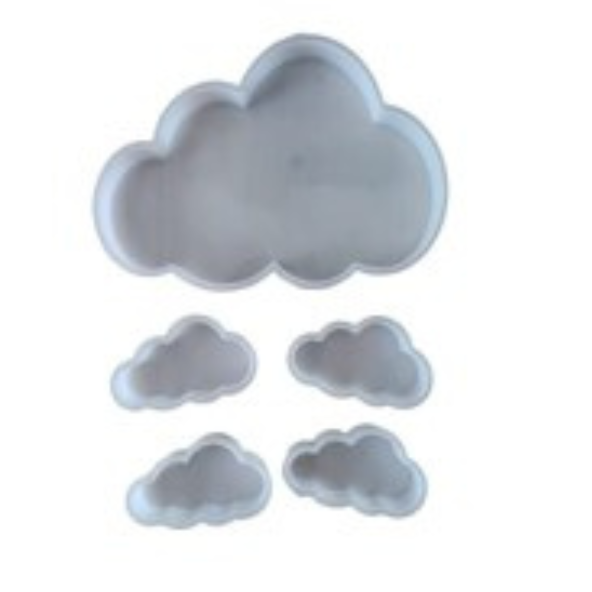 Lagecy Resin art (71) LC172 Cloud Silicone 5PC Set Mould - Image 1