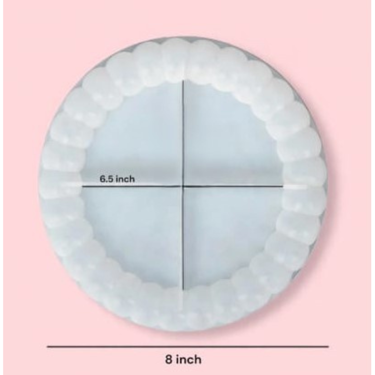 Lagecy Resin art (79) LC304 8 inch Round Bubble dish - Image 1