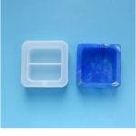 LC292 4 Inch Square Ash  Tray Mould 10x10  Cm 15Mm Depth