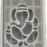 LC145  Ganesha Silicone Mould Small  16cm x11.16cm  12mm Depth