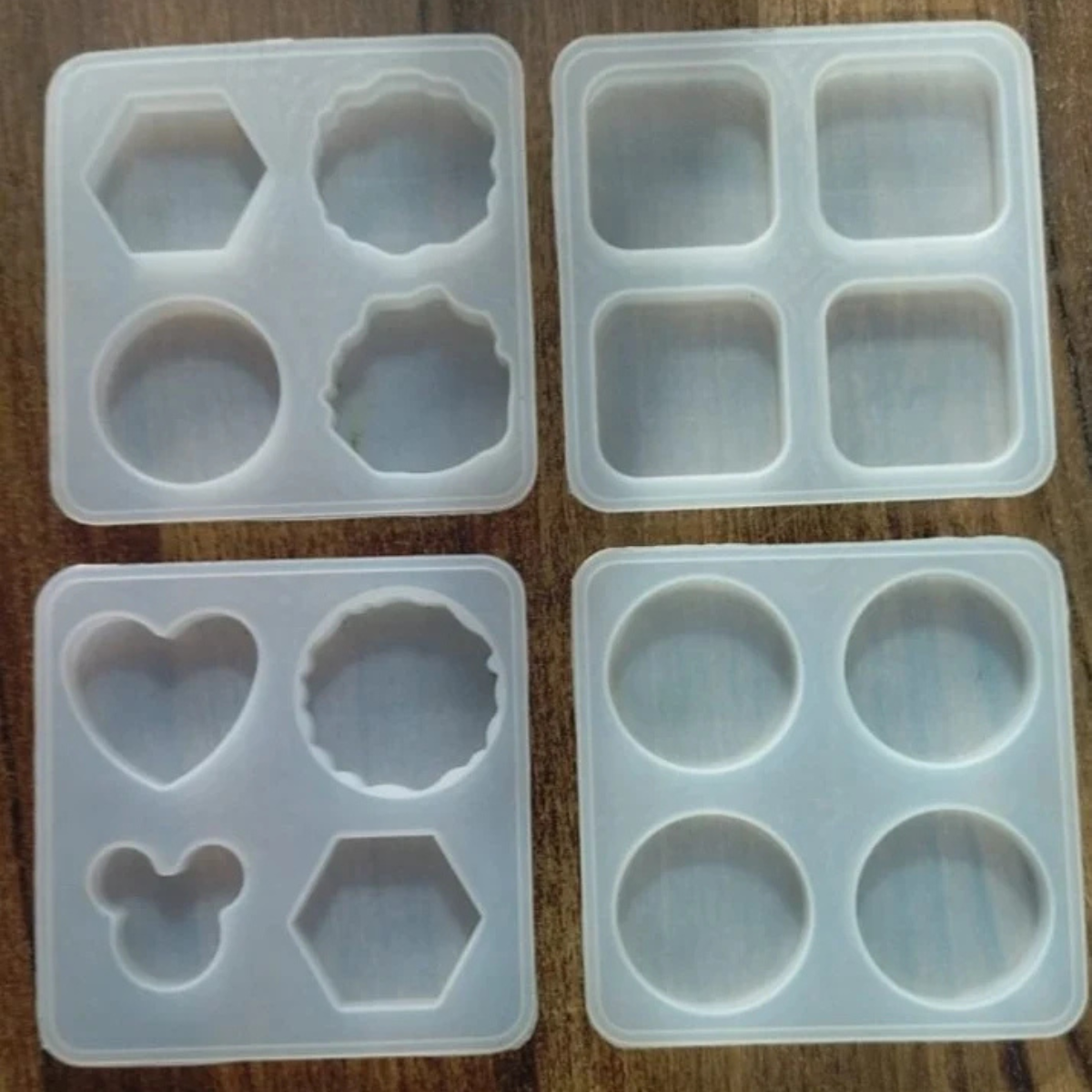 Lagecy Resin art (95) LC143 Pop Socket Set OF 4 Piece Mould 5mm Depth - Image 1