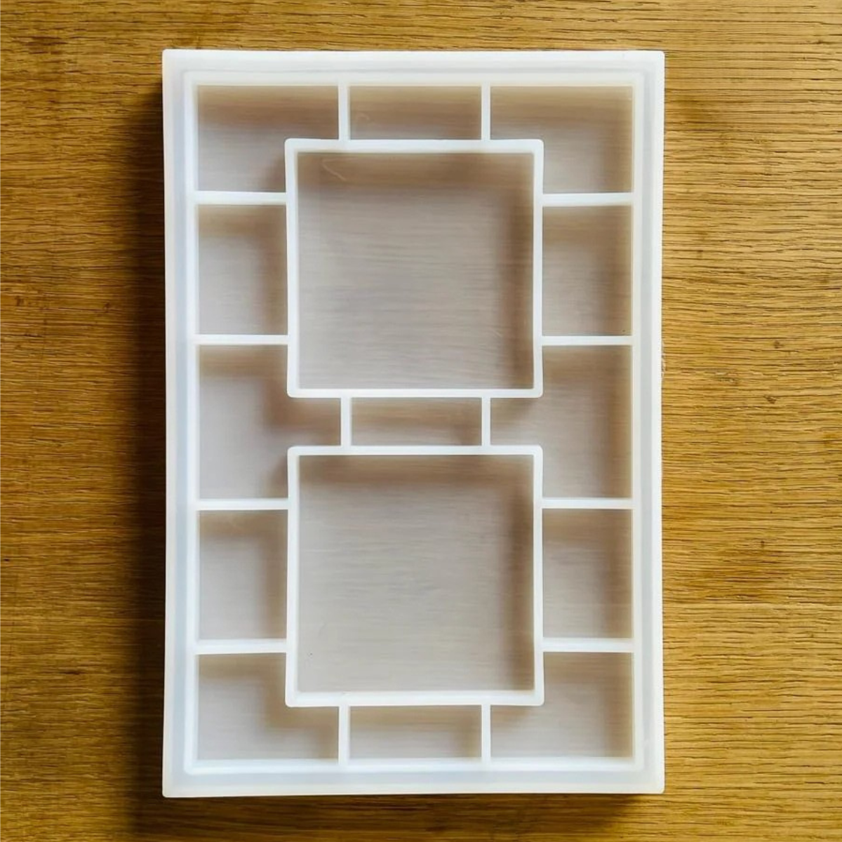 Lagecy Resin art (97) LC142 2 In1 Rectangle Tray With Coaster 12’’X8’’ 14MM 4’’ 9mm Depth - Image 1