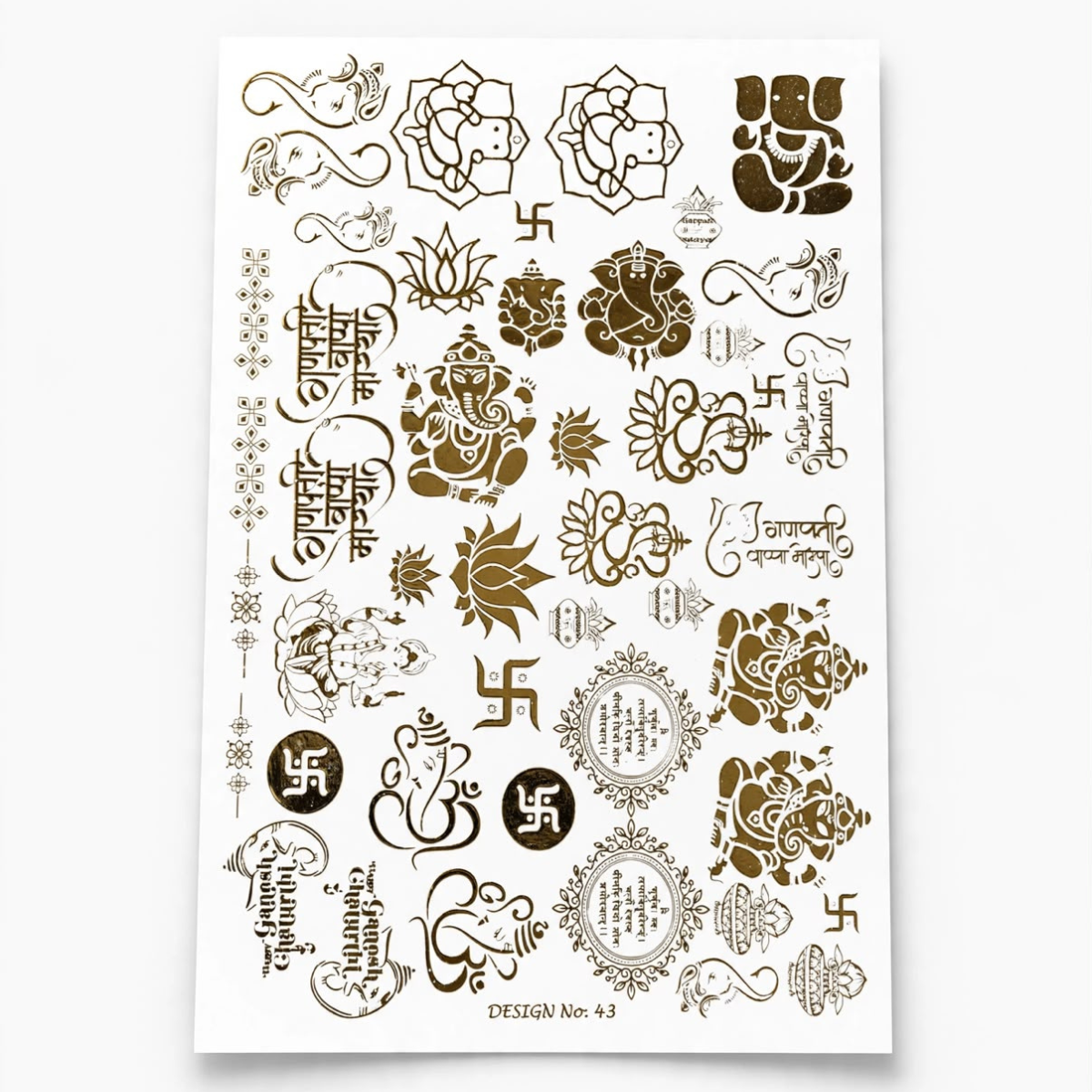 Untitled design (1) Embossed Sticker A/5 - Image 1