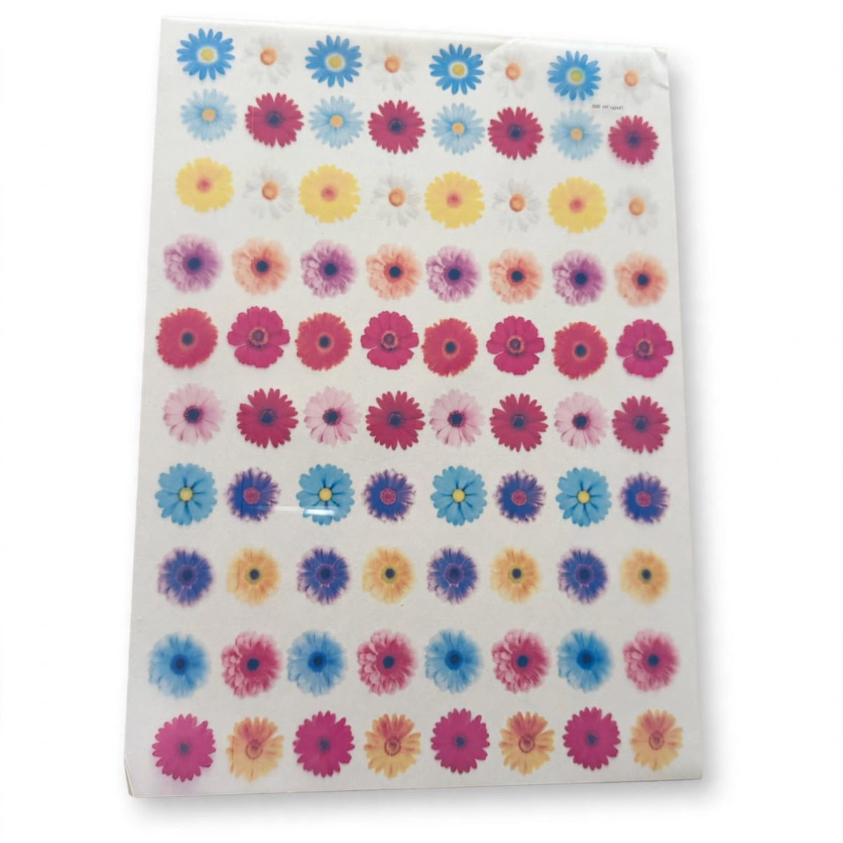 Untitled design (13) Daisy Flowers Mix insert Sticker A/4 - Image 1