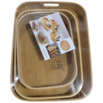 Wooden Rectangle 3Pcs Set