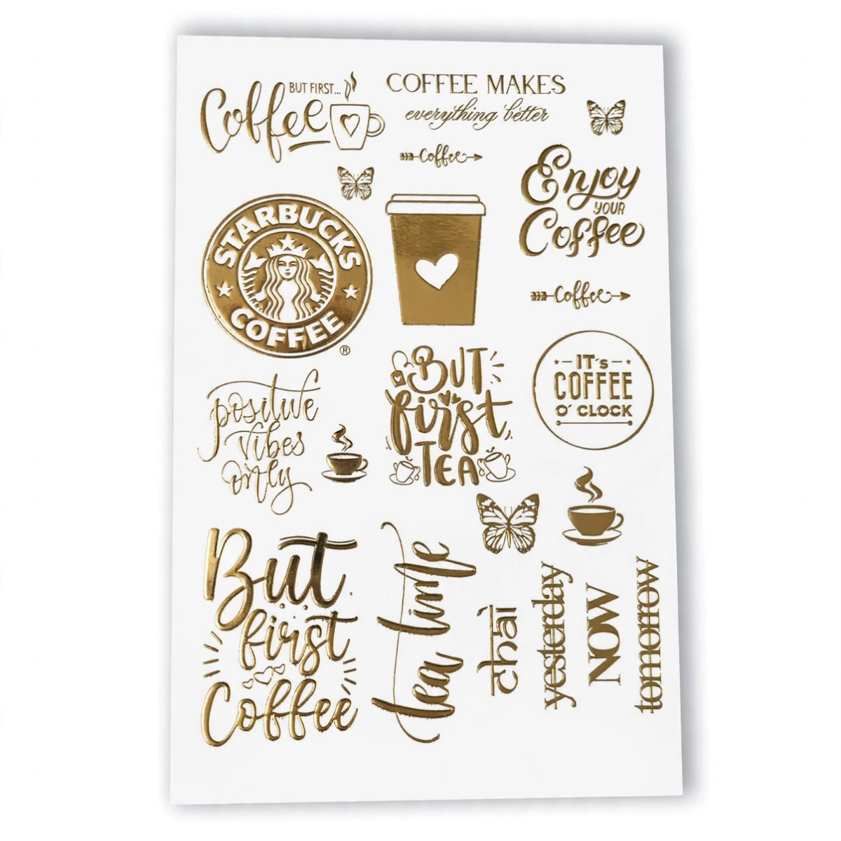 Untitled design (9) Embossed Sticker A/5 - Image 1