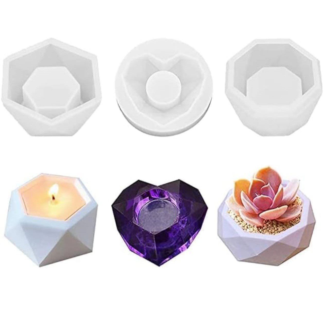 255 LE11 3Pcs Candle Mould - Image 1