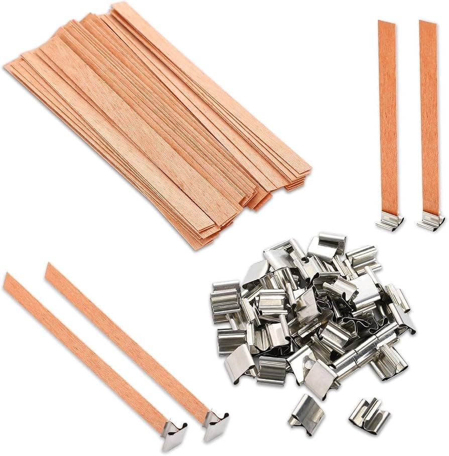 71C+kcBrNmL._AC_UF894,1000_QL80_ LG166 Wooden Wick With Sustainer 50 wick 50 stand pkt 9 cm - Image 1