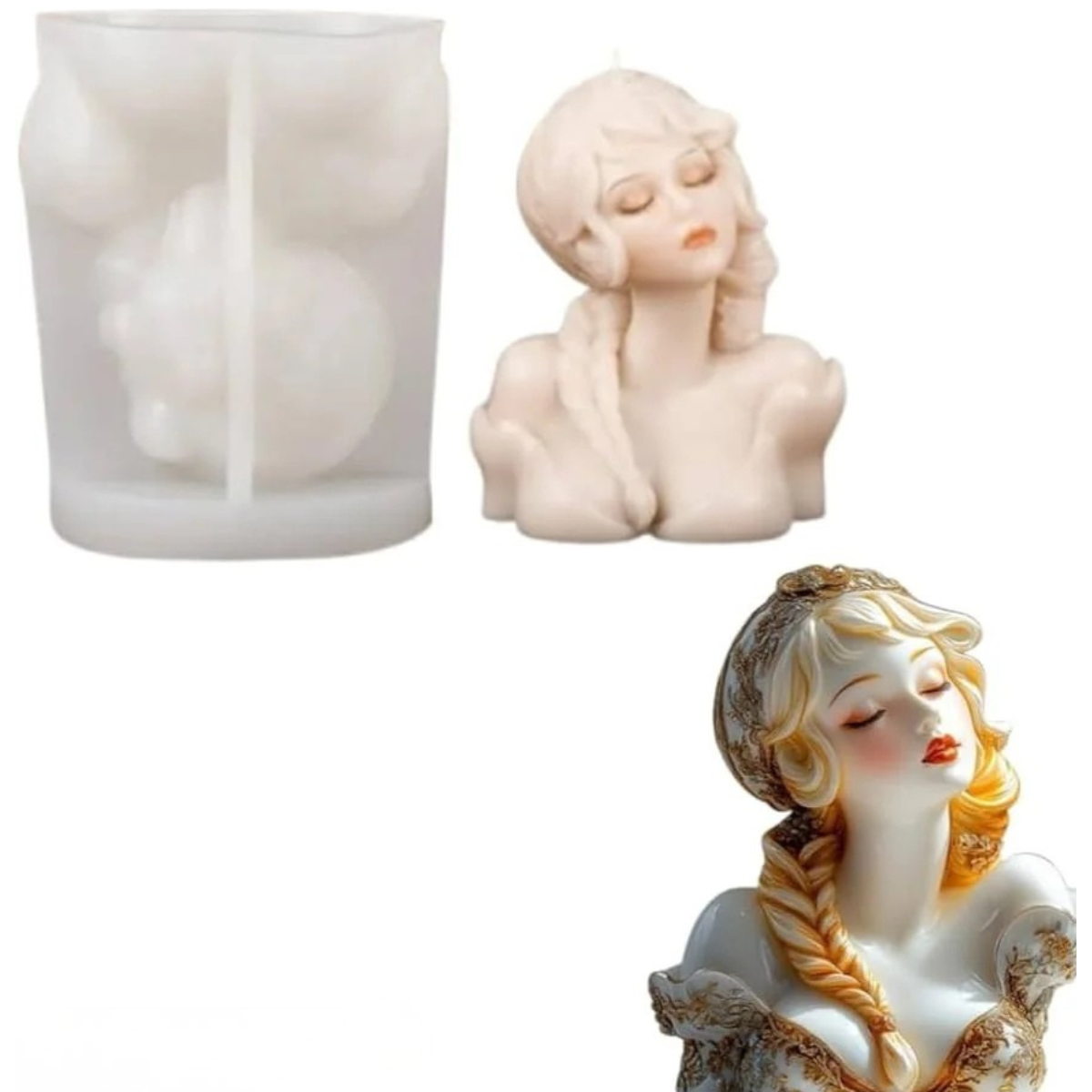 Lagecy Resin art 38-13 LC38-13 Candle Mould - Image 1