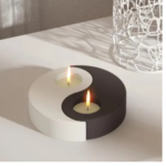 LE04 Ying Yang Tealight Mould 2 pcs Set